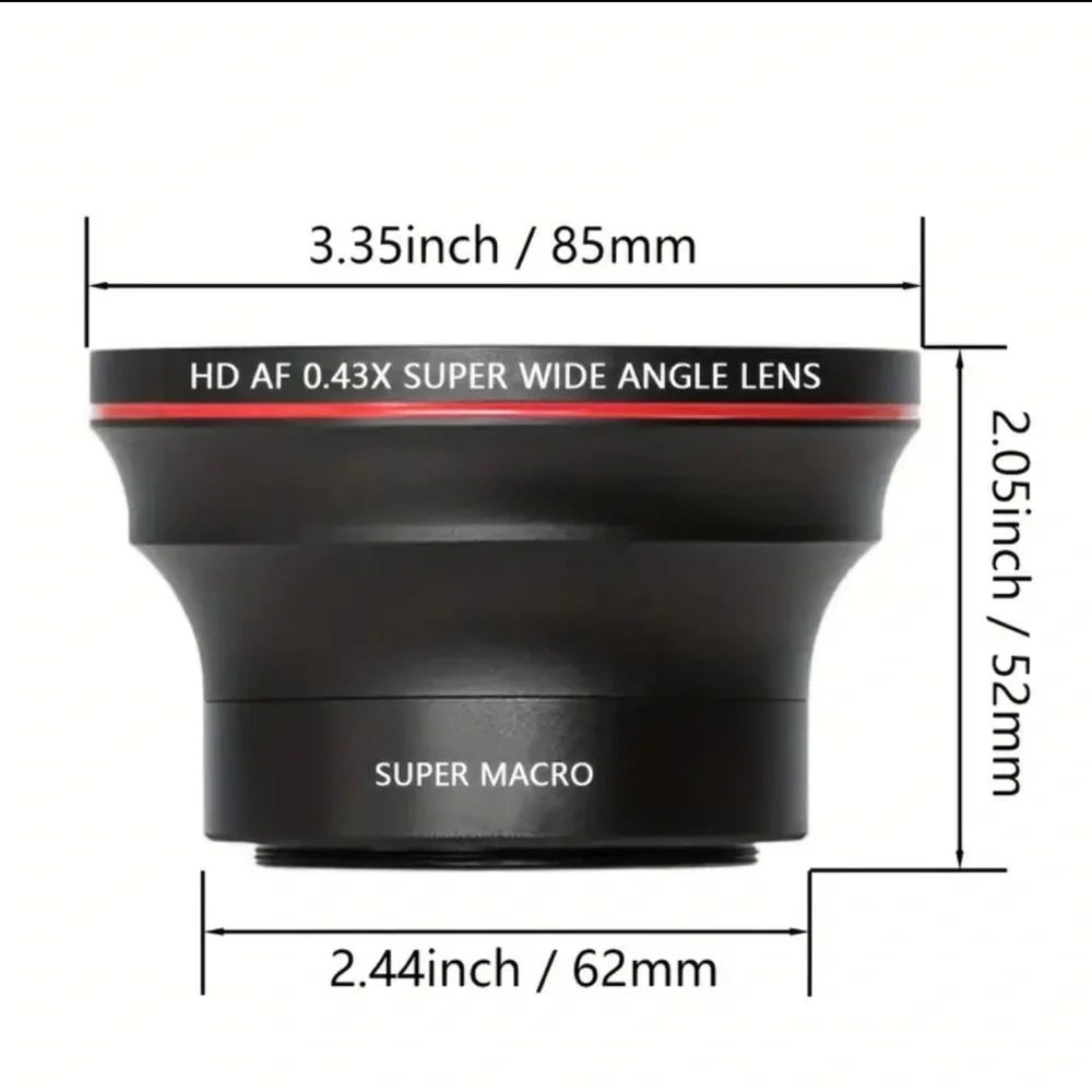 Super Macro Wide Angle Lens - Black
